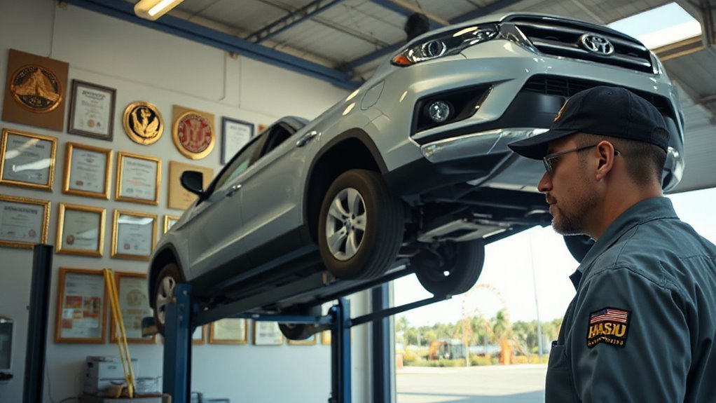 certified mechanics ensure quality