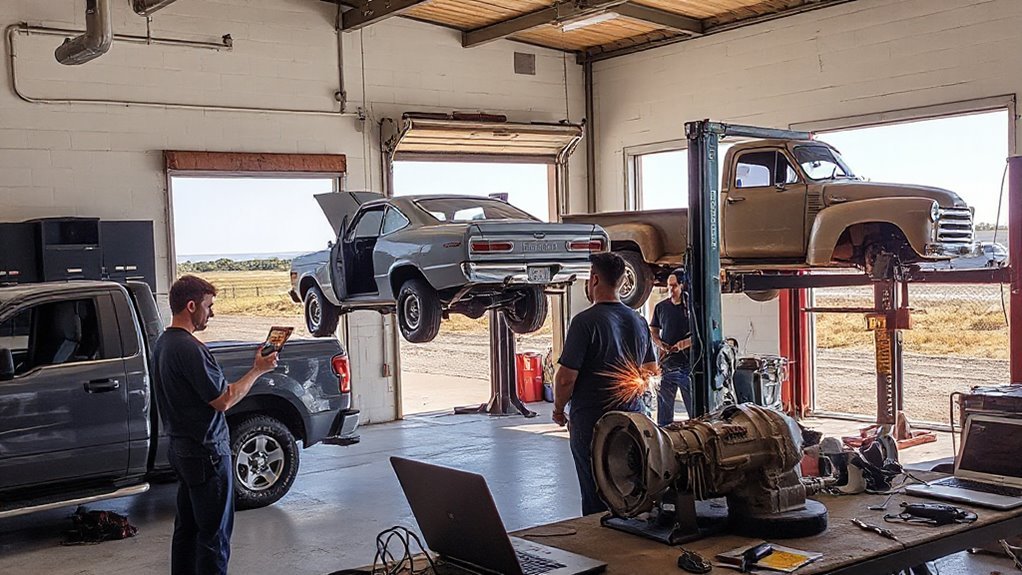 expert mechanics dedicated craftsmanship