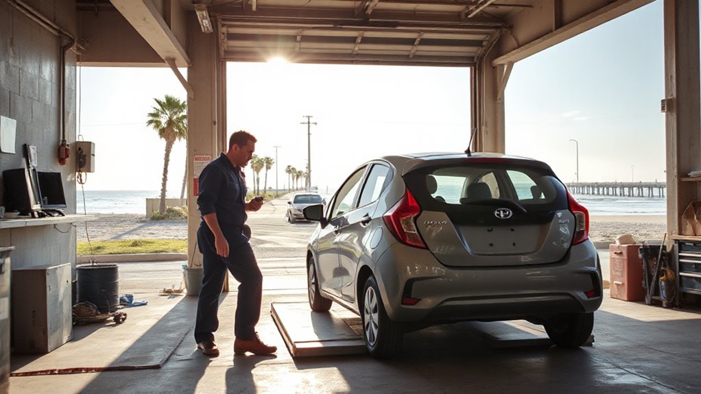 mechanics accessible by beach