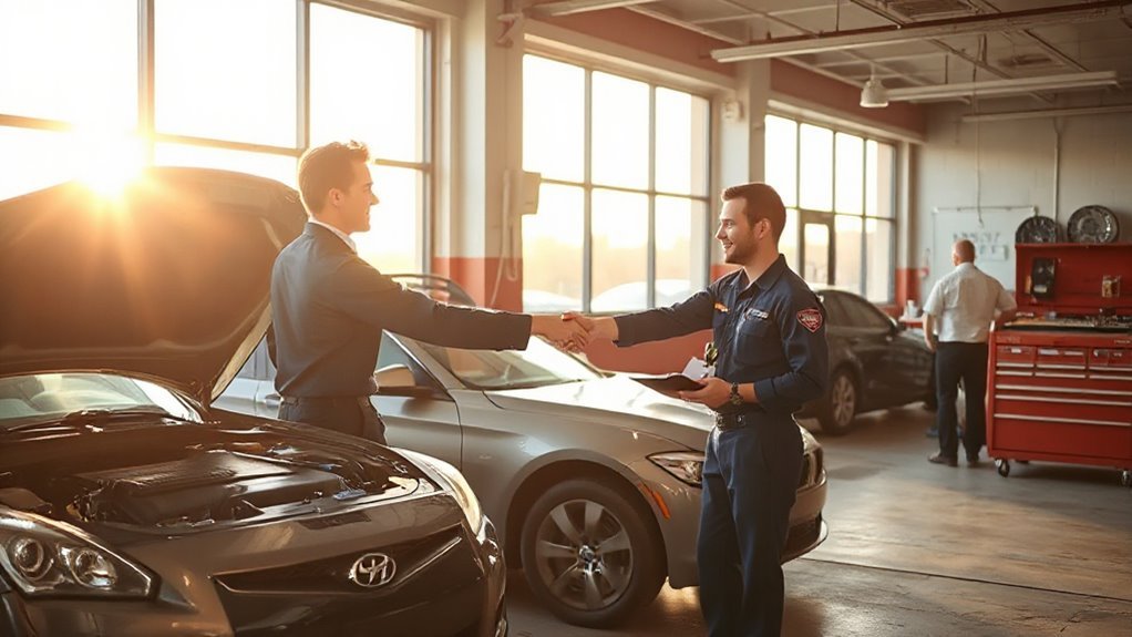 prepare for repair shop