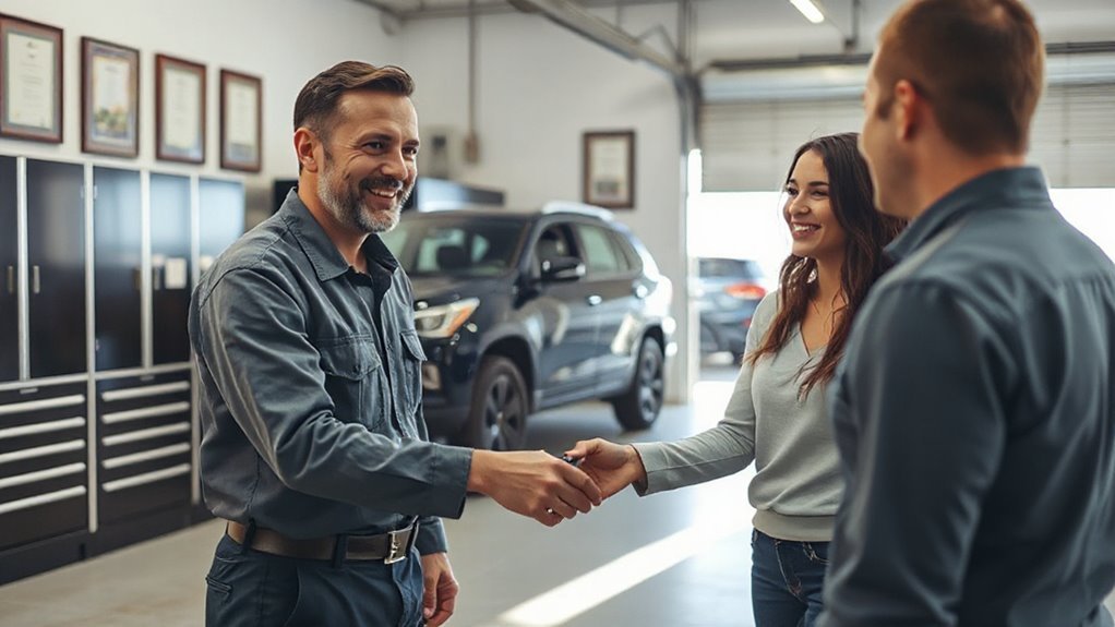 trustworthy mechanic with testimonials